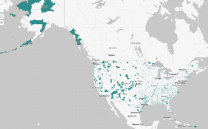 Map of US Qualified Opportunity Zones