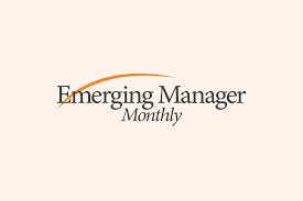 Emerging Manager Monthly logo featured in a blog post about Riverwater Partners' $61.5 million small-cap value strategy allocation in the Maryland State Retirement and Pension System's emerging manager program