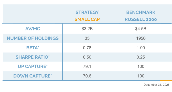 Q4 20225 Small Cap Information Chart Riverwater Partners | Responsible Investing | Milwaukee | Small Cap Equity Strategies